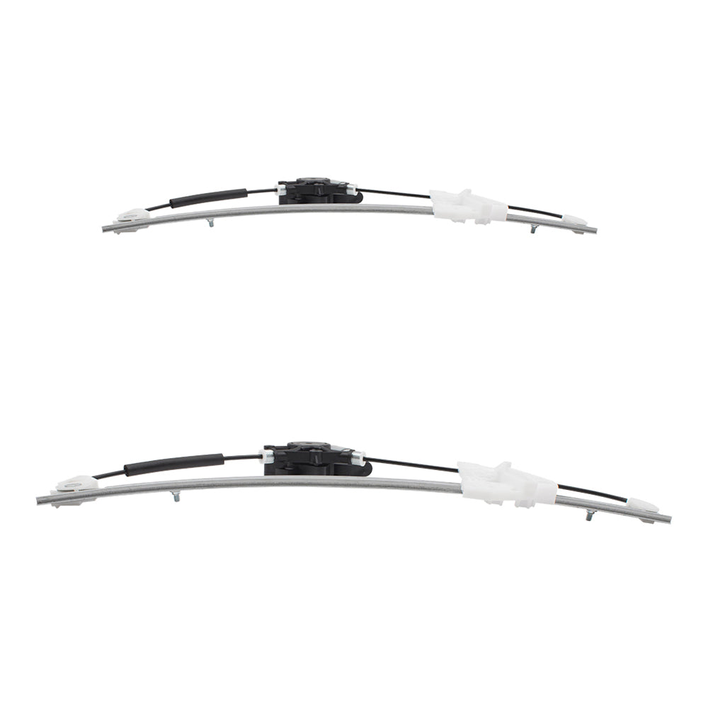 Driver and Passenger Side Power Window Regulators with Motor 4 Piece Set Compatible with 2007-2015 Mazda CX-9