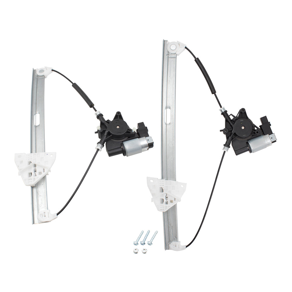 Passenger Side Front and Rear Power Window Regulators with Motor Compatible with 2007-2015 Mazda CX-9