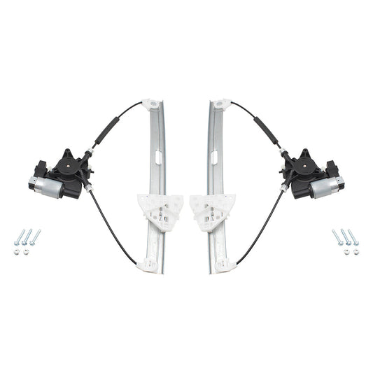 Pair Set Rear Power Window Lift Regulators & Motors 2 Pin Connector Assemblies Compatible with 07-15 CX-9 TD1173590A TD1172590A