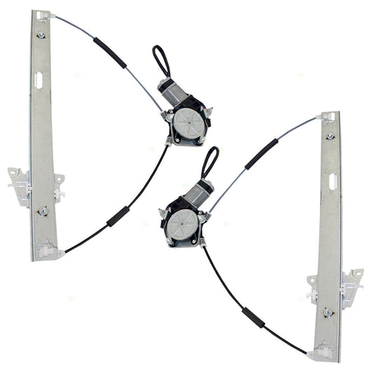 Driver and Passenger Front Power Window Lift Regulators & Motors Assemblies Compatible with 01-06 SUV EC0259560H EC0258560J