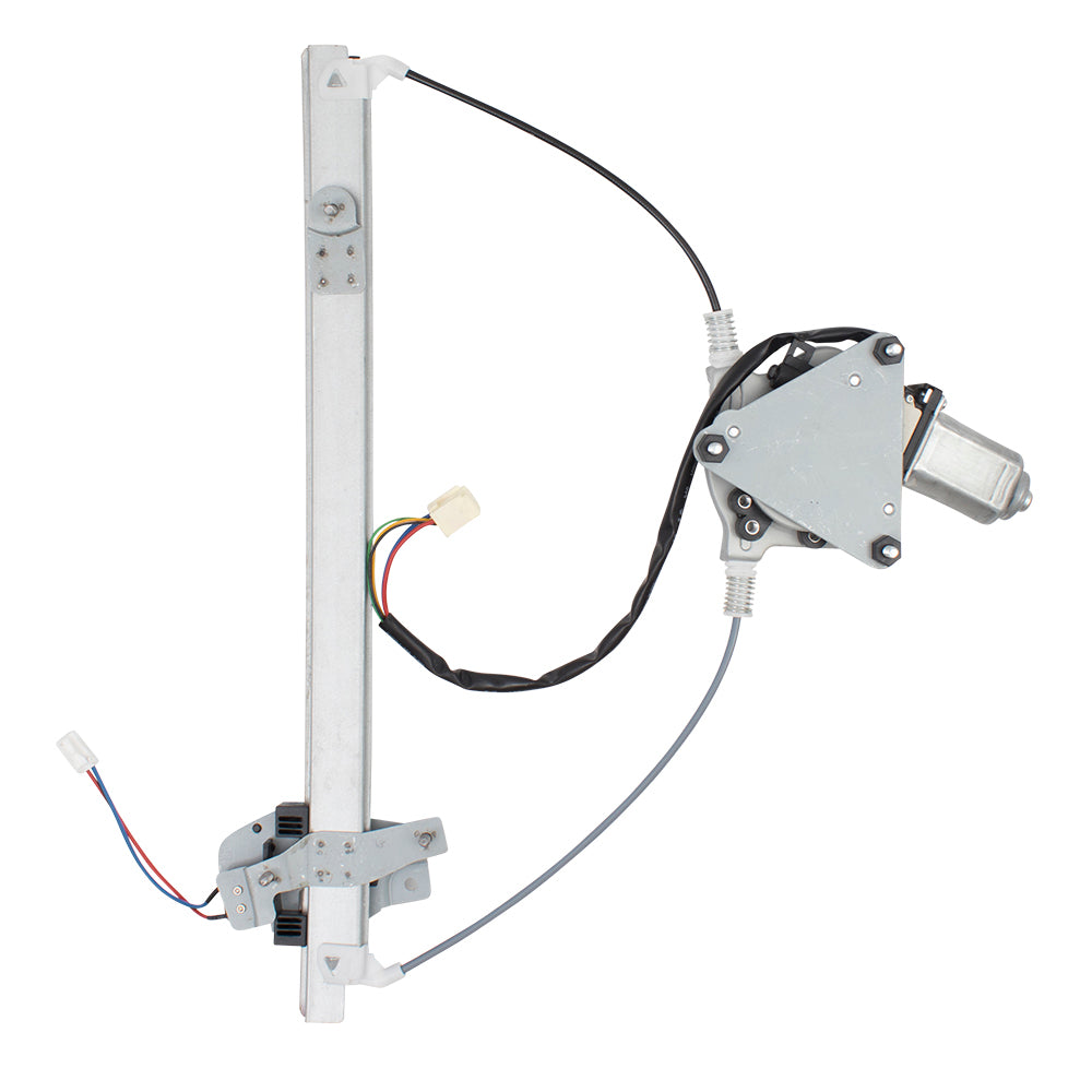 Passengers Front Power Window Lift Regulator with Motor 5 Pin Connector Assembly Compatible with 99-03 Protege B25F-58-590A