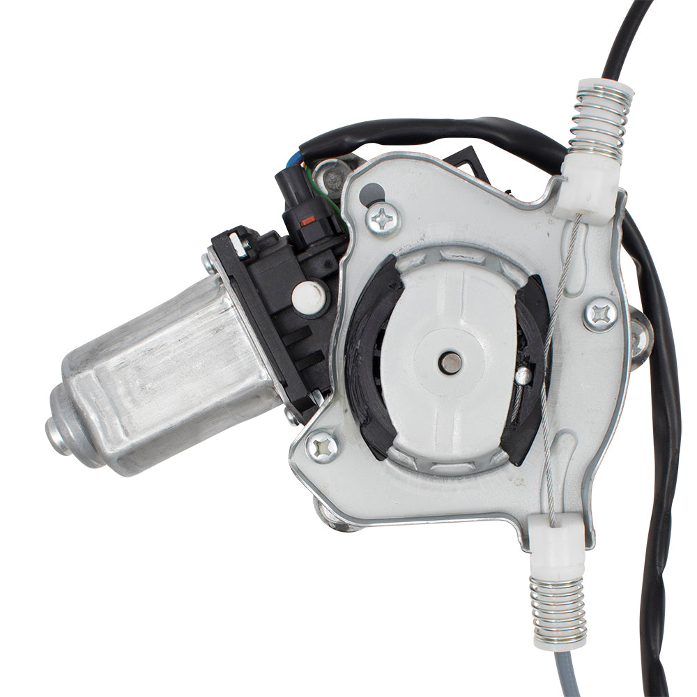 Passengers Front Power Window Lift Regulator with Motor 5 Pin Connector Assembly Compatible with 99-03 Protege B25F-58-590A