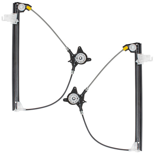 Pair Set Rear Power Window Regulators Compatible with 04-09 MAZDA3 BP4K73590E BP4K72590E 749-052 749-053 81592 81593