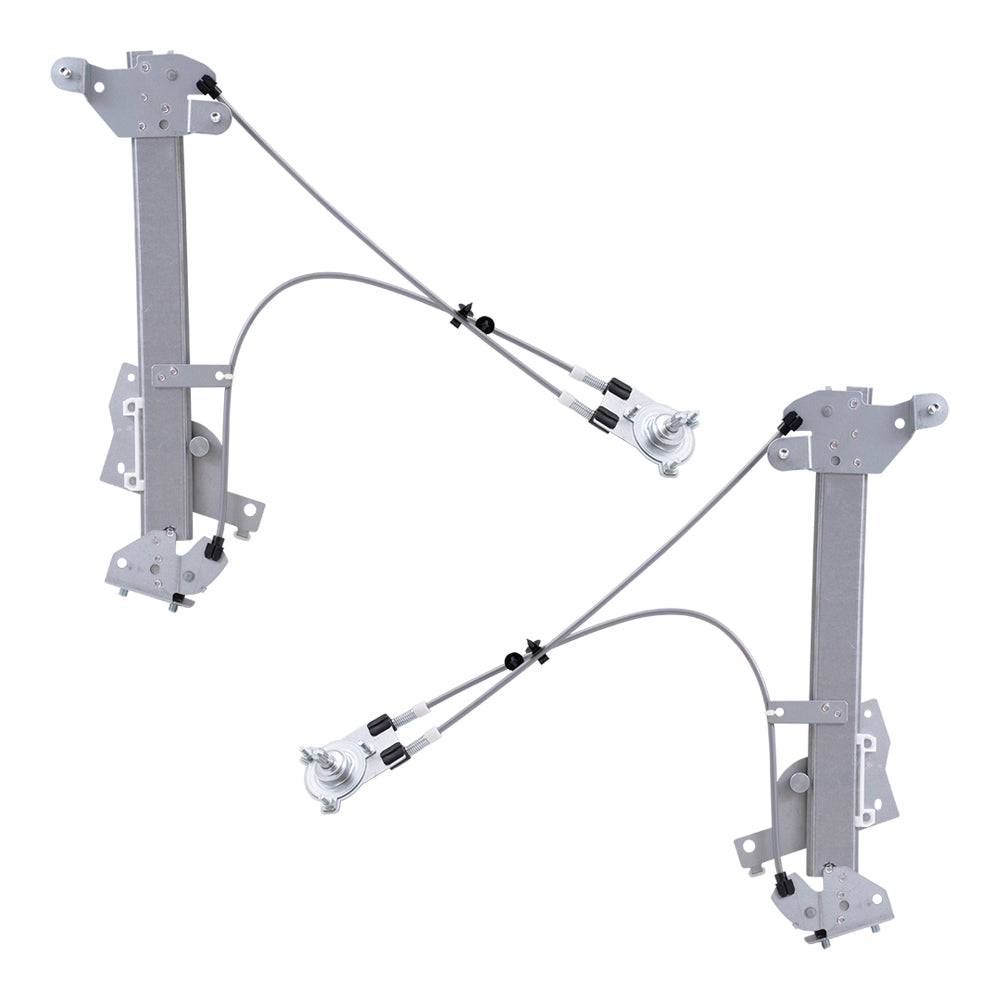 Driver and Passenger Side Manual Window Regulators Compatible with 1990-1997 Miata MX-5