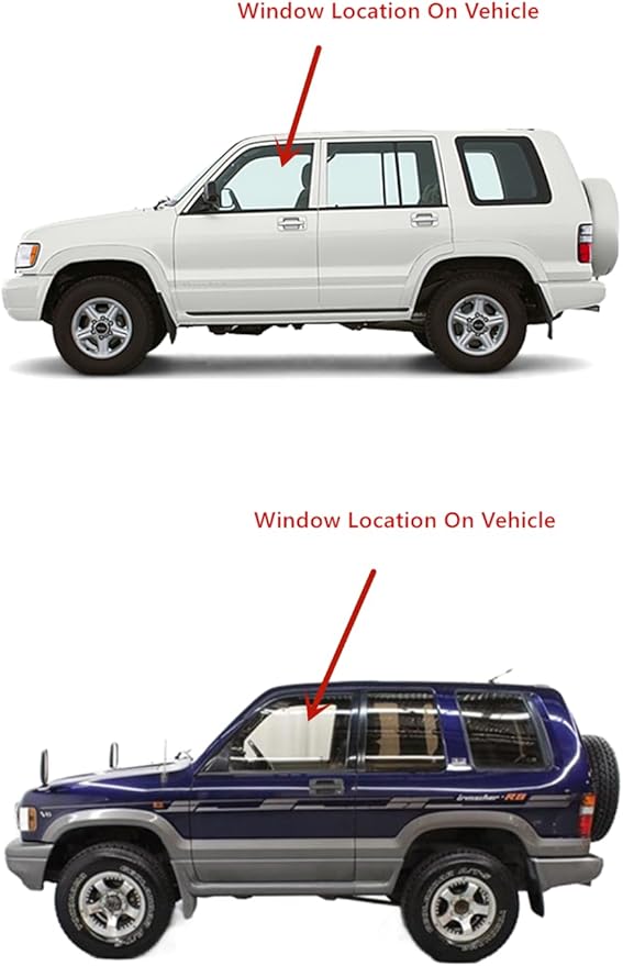 Driver Left Side Front Door Window Compatible with Isuzu Trooper 1992-2002 Models/Acura SLX 1996-1999 Models