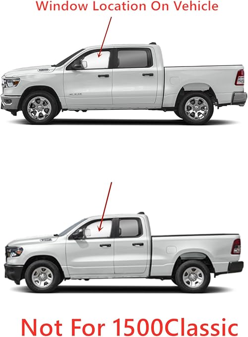 OEM Laminated Driver Left Side Front Door Window Door Glass Compatible with Ram 1500 Pickup 2019-2025 Models (Not For 1500Classic)