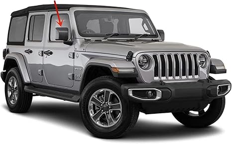 Tempered Passenger Right Side Front Door Window Door Glass Compatible with Jeep Wrangler 2018-2025 / Gladiator 2020-2025 Models