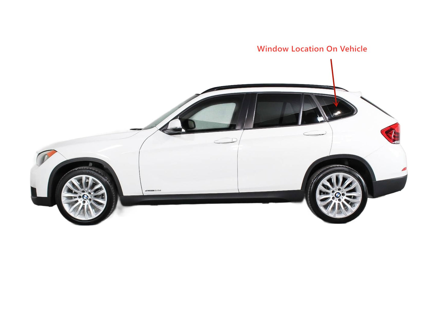 Factory Privacy Tinted Driver Left Side Quarter Window Quarter Glass Compatible with BMW X1 2011-2015 Models