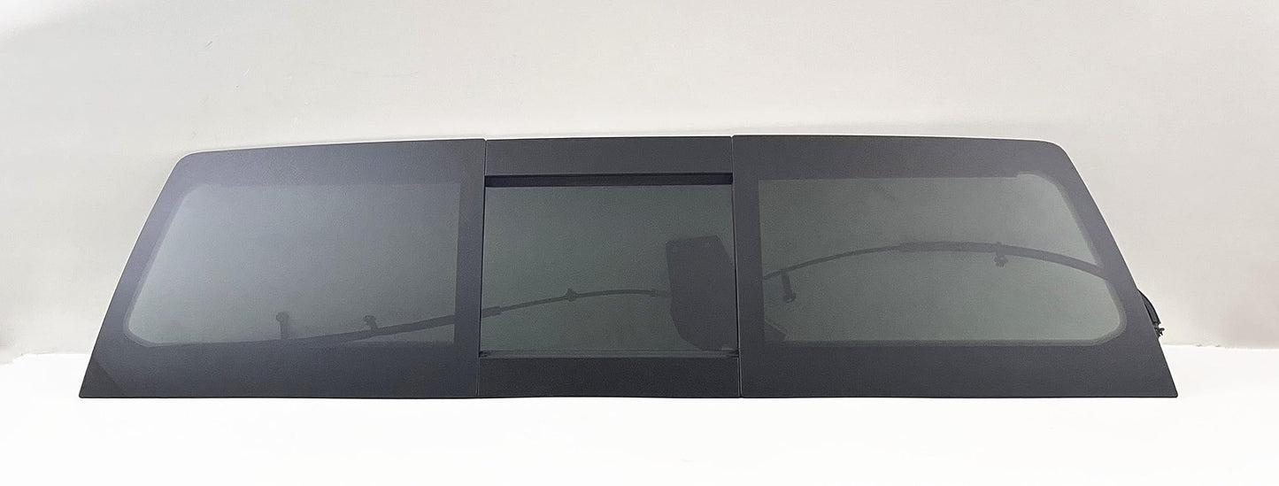 Power Back Slider Window Back Glass Compatible with Ram Pickup 1500 2019-2024 4 Door Models (Not For 1500-Classic)