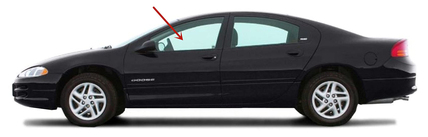 Driver Left Side Front Door Window Door Glass Compatible with Dodge Intrepid 4 Door Sedan 2001-2004 Models