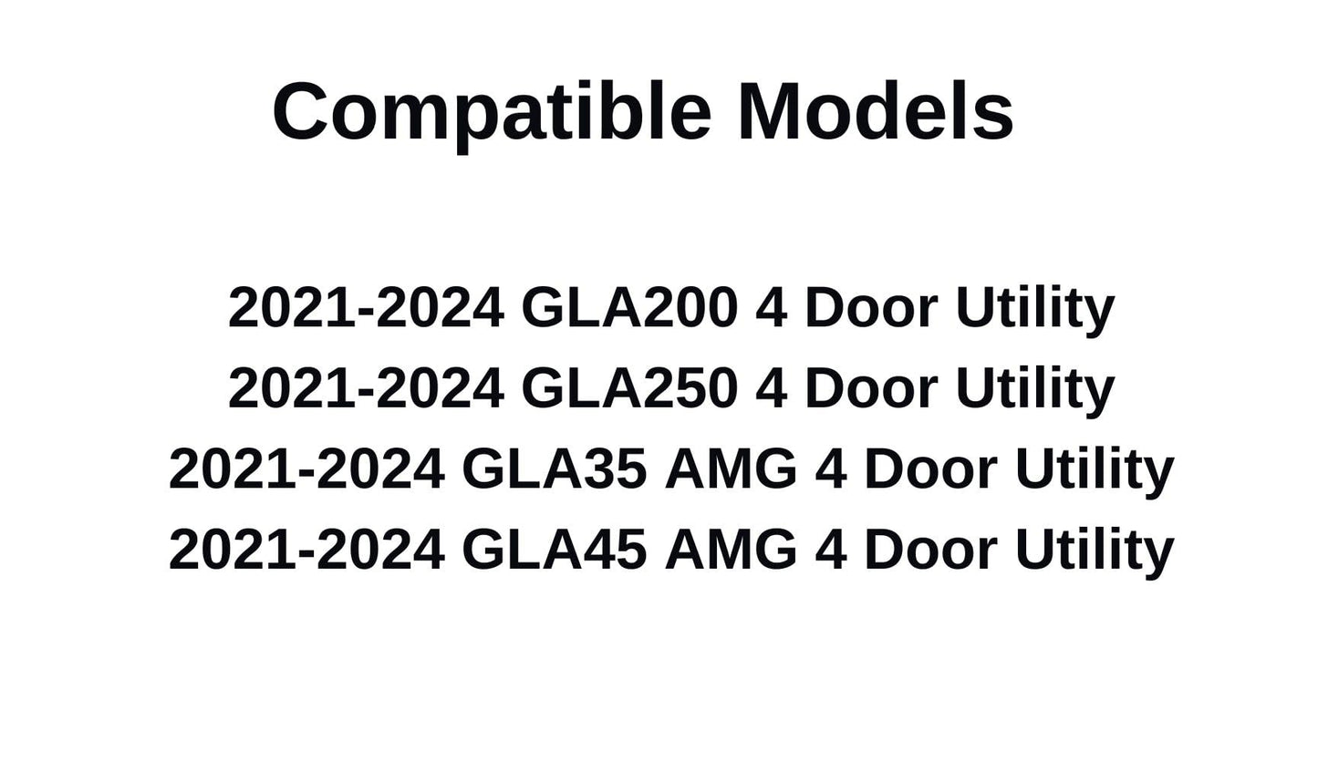 Heated Back Tailgate Window Back Glass Compatible with 2021-2024 Mercedes Benz GLA200 GLA250 GLA35 GLA45 Models