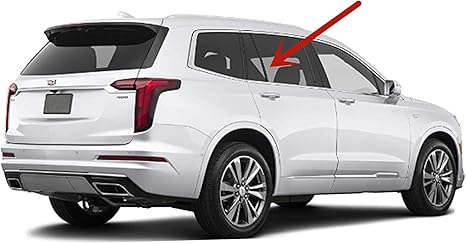 Privacy Passenger Right Side Rear Door Window Door Glass Compatible with Cadillac XT6 2020-2025 Models