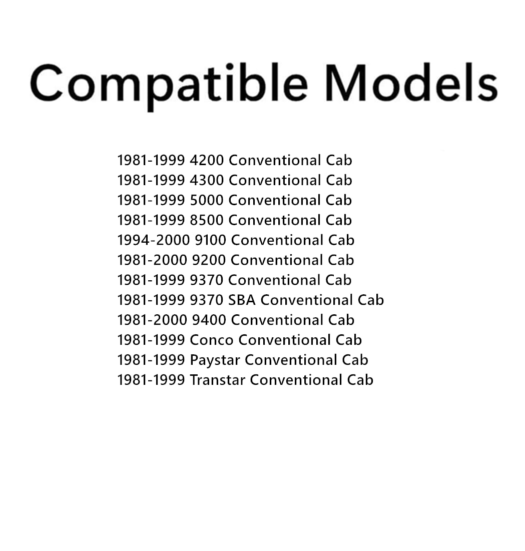 Glass Only Tempered Passenger Right Side Door Lower Window Glass Compatible with International/Navistar 4200 4300 5000 8500 9100 9200 9370 9400 Conco Paystar Transtar 1981-2000 Models