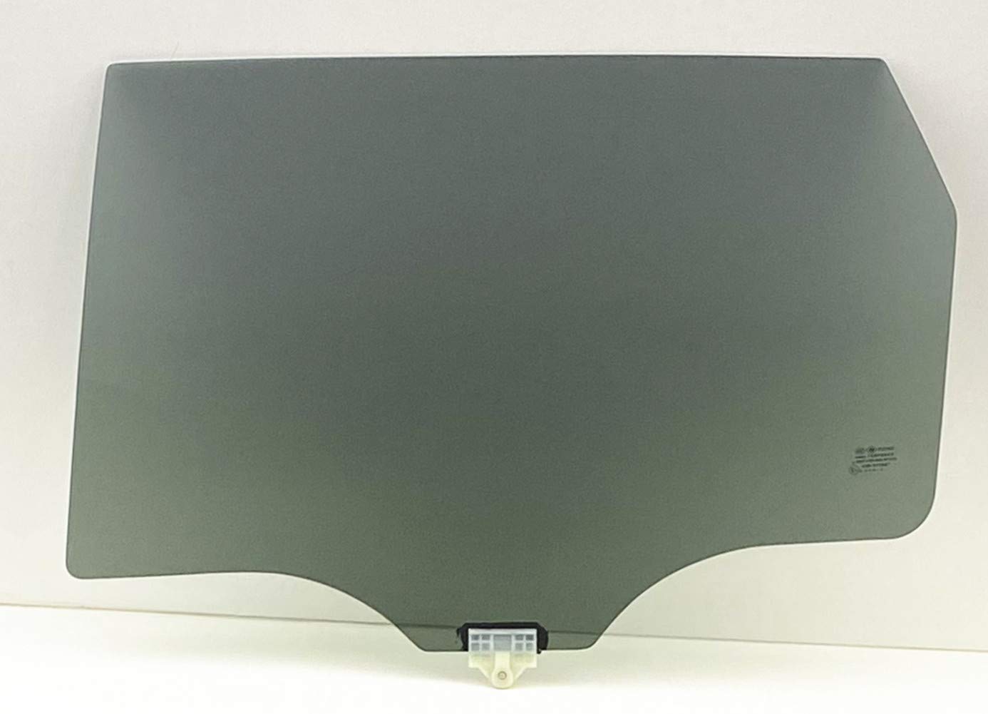 Driver Left Side Rear Door Window Door Glass Compatible with Hyundai Santa Fe 2019-2023 Models