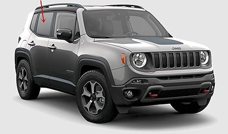 Passenger Right Side Rear Door Window Door Glass Compatible with Jeep Renegade 2015-2023 Models