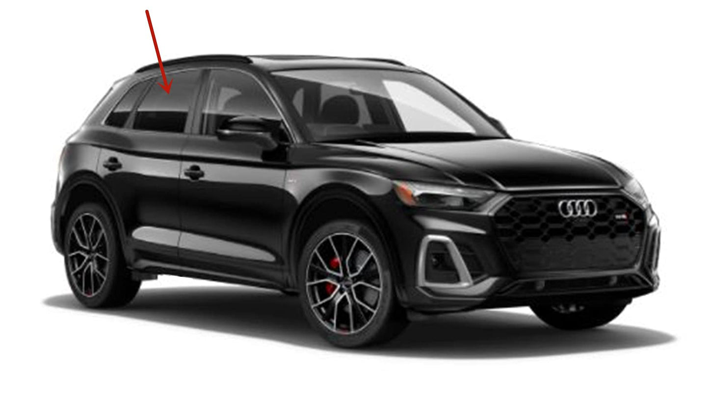 Passenger Right Side Rear Door Window Door Glass Compatible with Audi SQ5 / Q5 2018-2025 Models