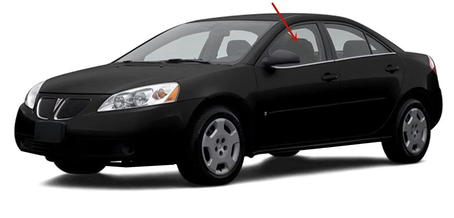 Driver Left Side Front Door Window Door Glass Compatible with Pontiac G6 4 Door Sedan 2005-2010 Models