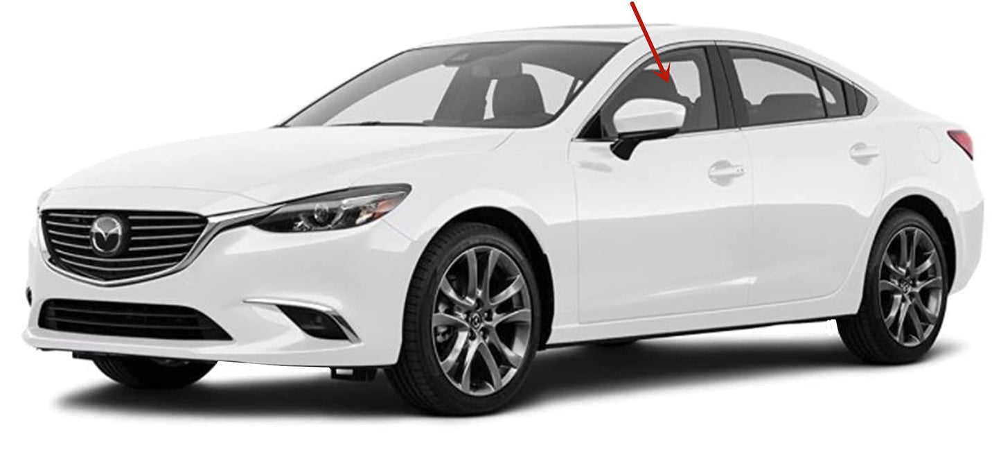Driver Left Side Front Door Window Door Glass Compatible with Mazda 6 2014-2021 Models