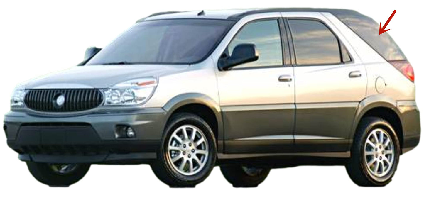 OEM Driver Left Side Quarter Window Quarter Glass Compatible with Buick Rendezvous 2002-2007 Models