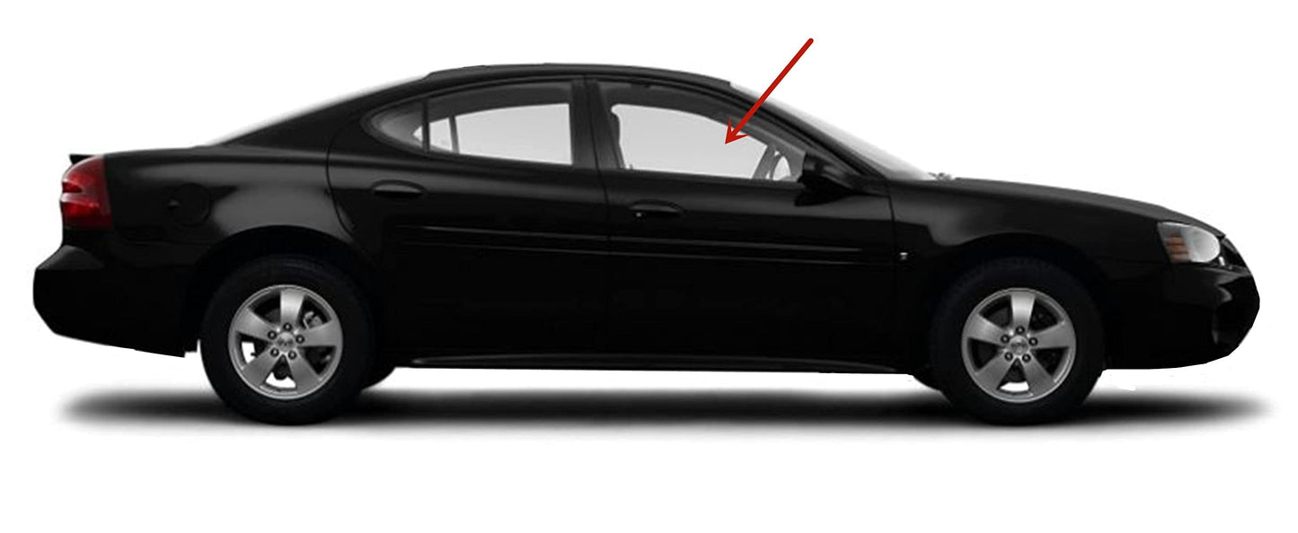Passenger Right Side Front Door Glass Compatible with Pontiac Grand Prix 2004-2008 Models