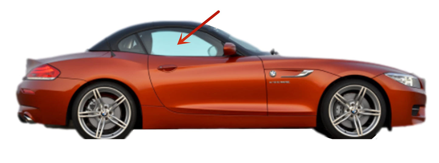 Passenger Right Side Door Window Door Glass Compatible with BMW Z4 2 Door Convertible 2009-2017 Models