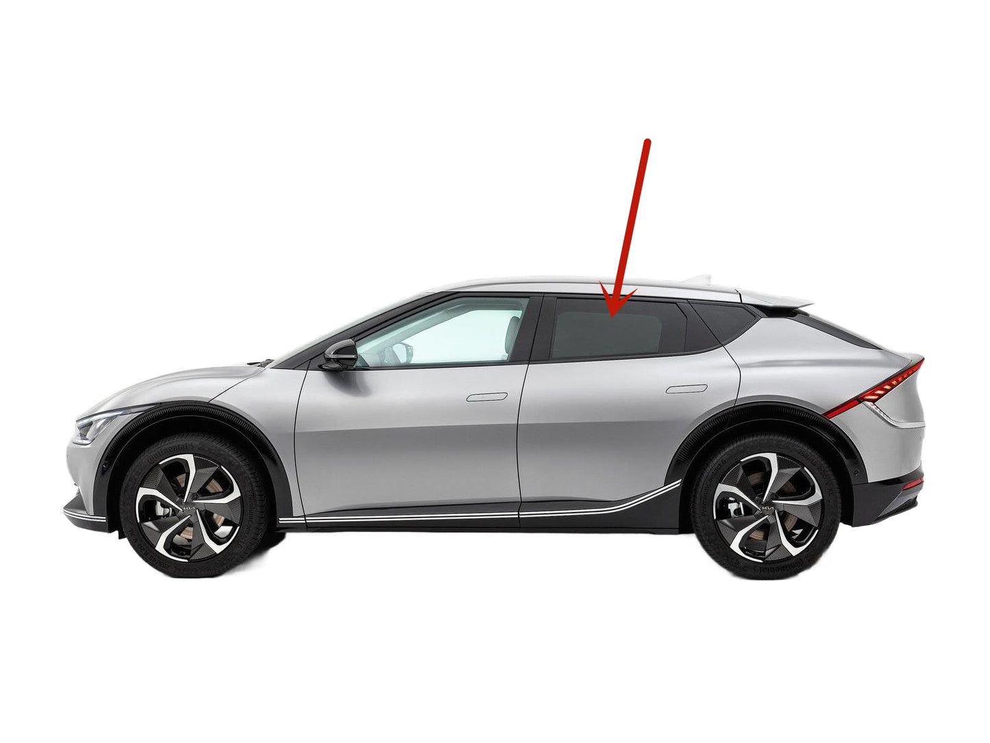 Tempered Driver Left Side Rear Door Window Door Glass Compatible with Kia EV6 2022-2025 Models