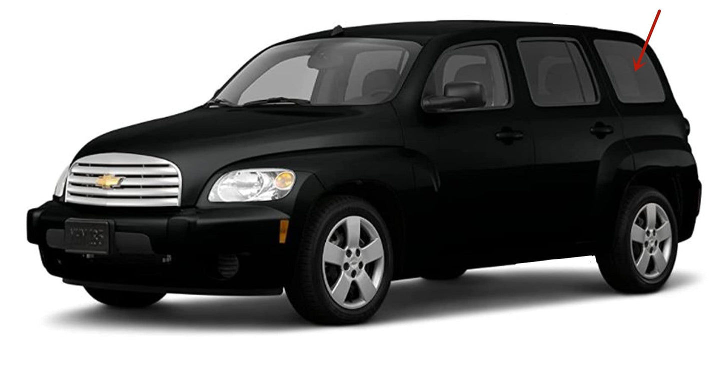 Driver Left Side Quarter Window Quarter Glass Compatible with Chevrolet HHR 2006-2011 Models