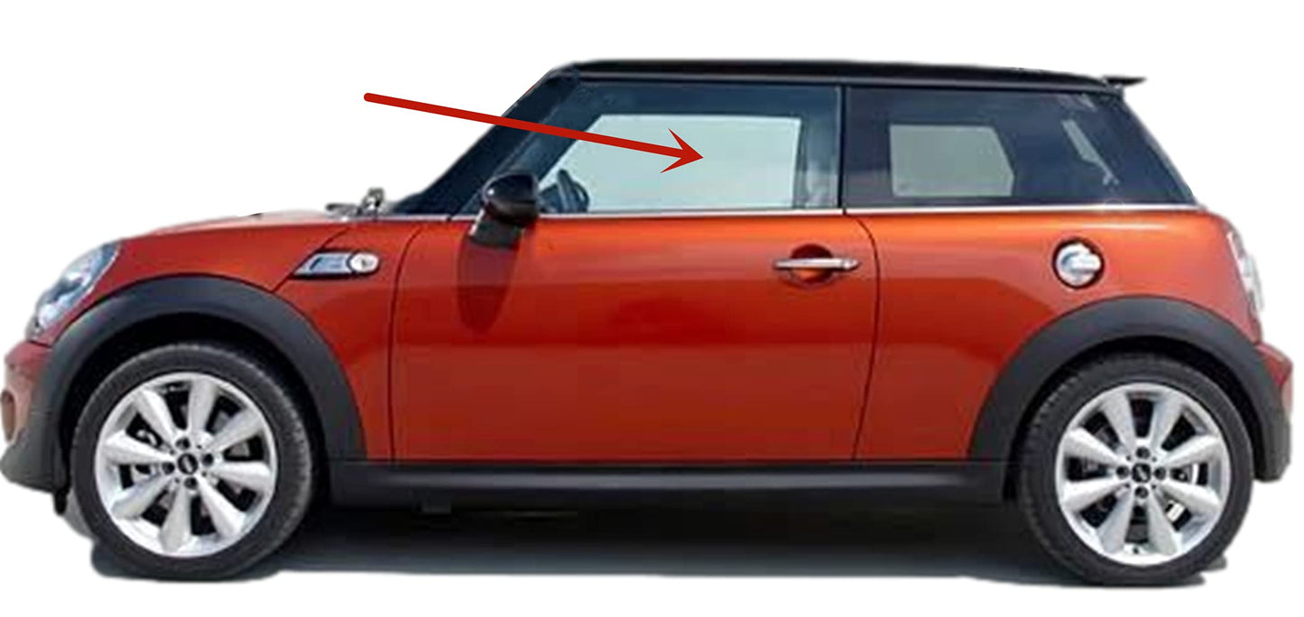 Driver Left Side Door Window Door Glass Compatible with Mini Cooper 2 Door Hatchback 2007-2015 Models / 2 Door Convertible 2008-2015 Models