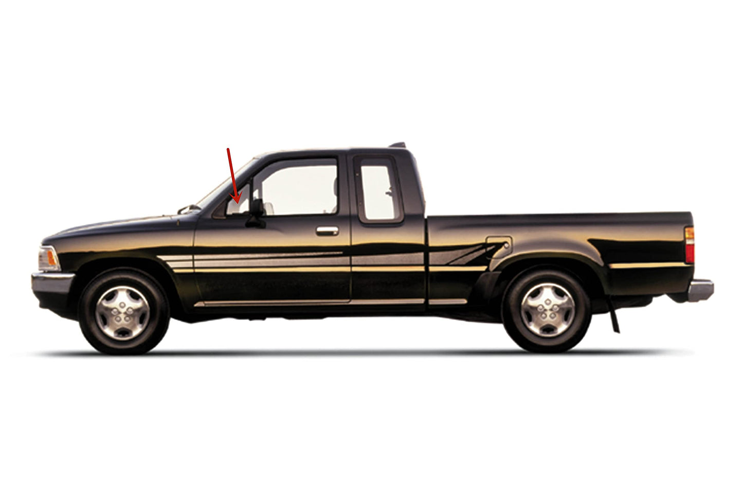 Driver Left Side Front Vent Window Vent GlassCompatible with Toyota Pickup 1989-1995 / 4Runner 2 Door Utility 1990-1991 Models