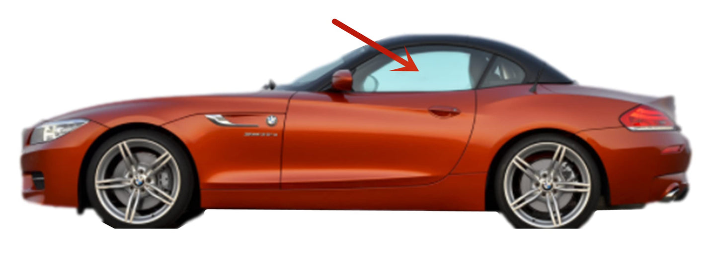 Driver Left Side Door Window Door Glass Compatible with BMW Z4 2 Door Convertible 2009-2017 Models
