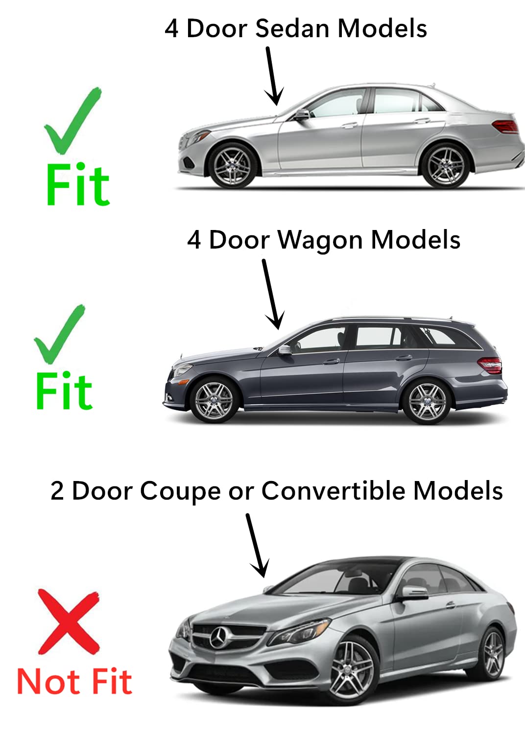 Tempered Driver Left Side Front Door Window Door Glass Compatible with Mercedes Benz E250/E350/E400/E550/E63AMG 4 Door Sedan/Wagon 2010-2016 Models