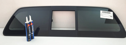 OEM Sliding Back Window Glass Back Slider Compatible with Nissan Frontier Pickup 2005-2021 Models/Suzuki Equator 2009-2012 Models