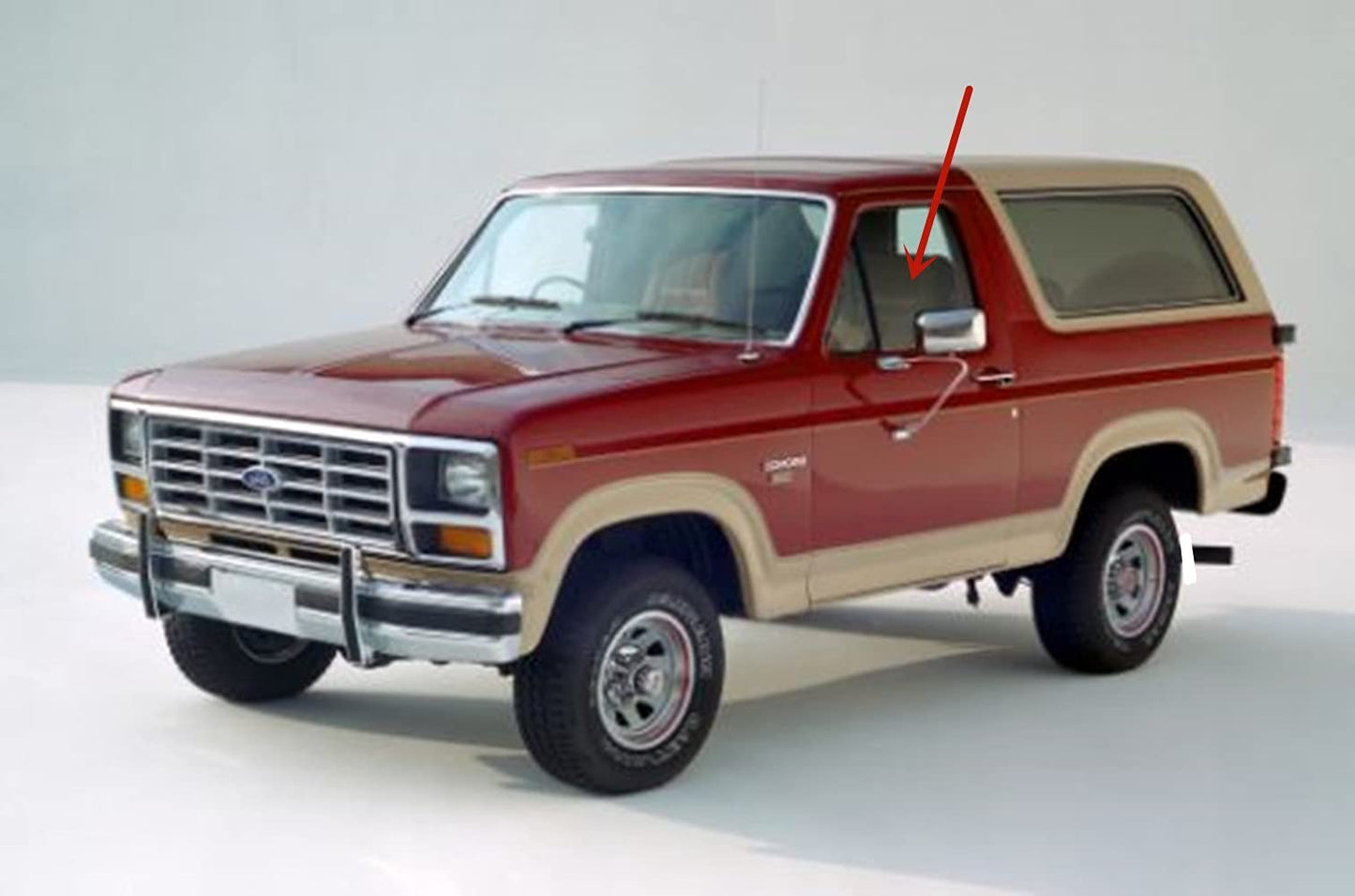 Driver Left Side Door Window Door Glass Compatible with Ford Bronco 1980-1986 Models