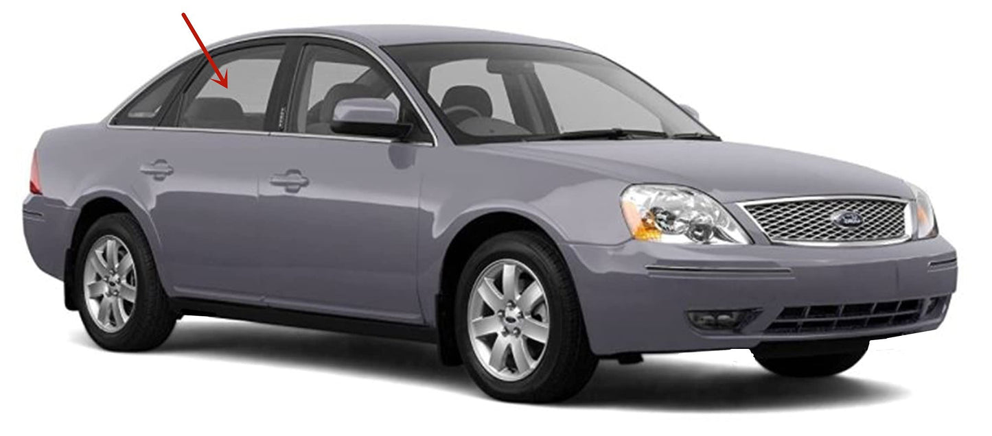 Passenger Right Side Rear Door Window Door Glass Compatible with Ford Five Hundred 2005-2007 & Taurus 2008-2009/Mercury Montego 2005-2007 & Sable 2008-2009 4 Door Sedan Models
