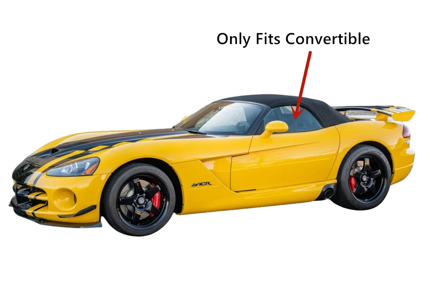 Driver Left Side Door Window Door Glass Compatible with Dodge Viper 2 Door Convertible 2003-2011 Models