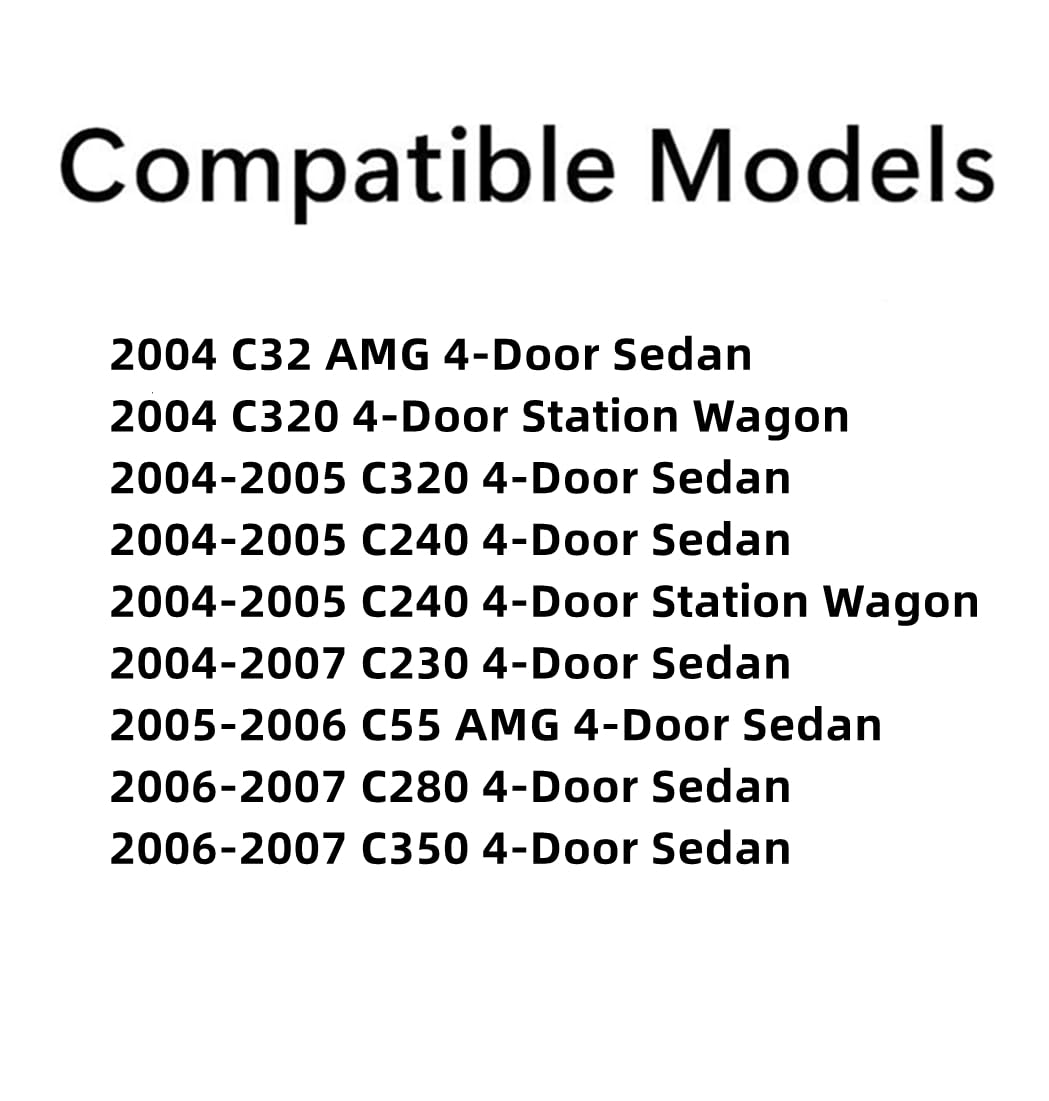 Passenger Right Side Front Door Window Door Glass Compatible with Mercedes Benz C230 / C240 / C280/ C320 / C32 AMG / C350 / C55AMG 4 Door Sedan 2004-2007 Models