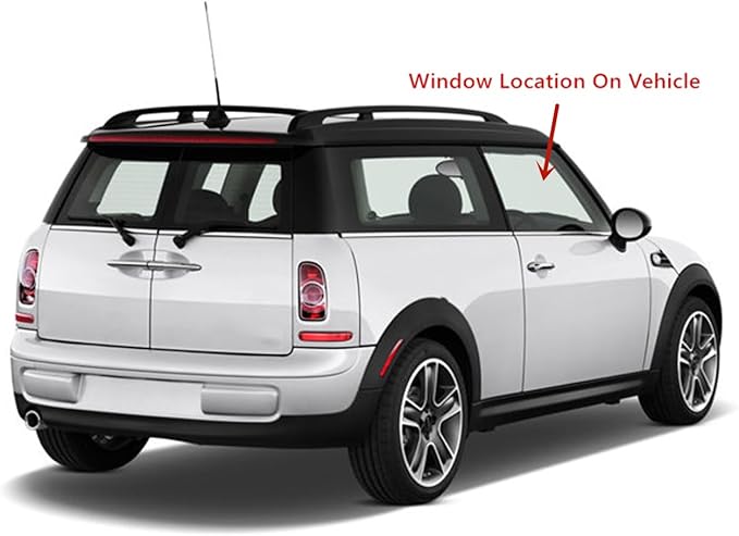 Passenger Right Side Door Window Door Glass Compatible with Mini Cooper Clubman 2 Door Hatchback 2008-2014 Models
