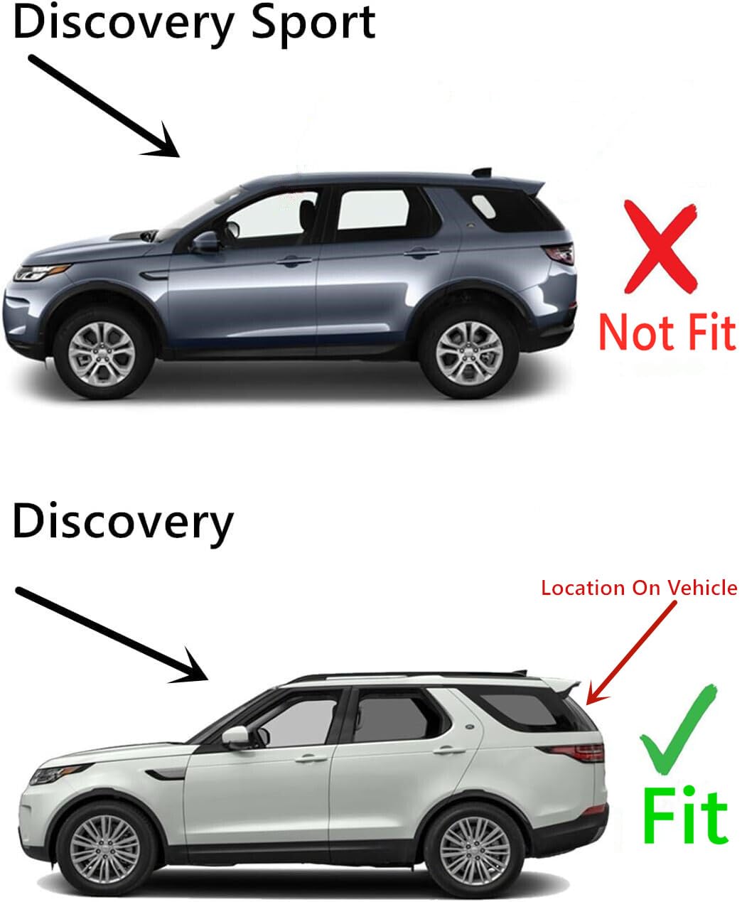Heated Back Tailgate Window Back Glass Compatible with Land Rover Discovery 2017-2025 Models