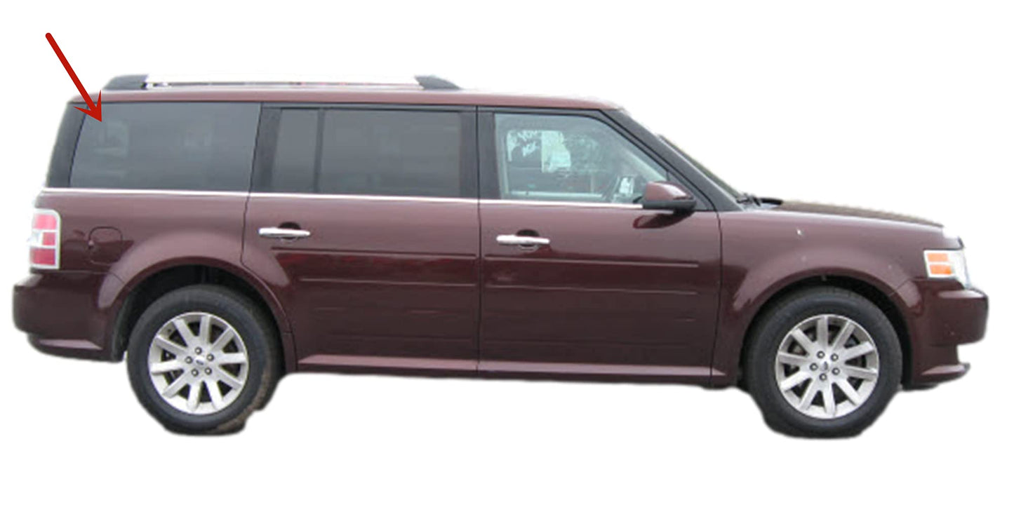 Passenger Right Side Quarter Window Quarter Glass Compatible with Ford Flex 2009-2019 Models