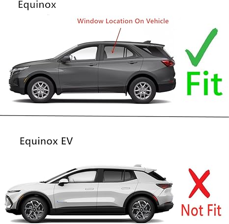 Driver Left Side Rear Door Window Door Glass Compatible with Chevrolet Equinox 2018-2024 Models