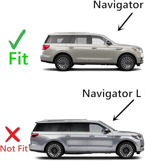 Passenger Right Side Rear Quarter Window Quarter Glass Compatible with Lincoln Navigator Short Wheel Base 2018-2024 Models