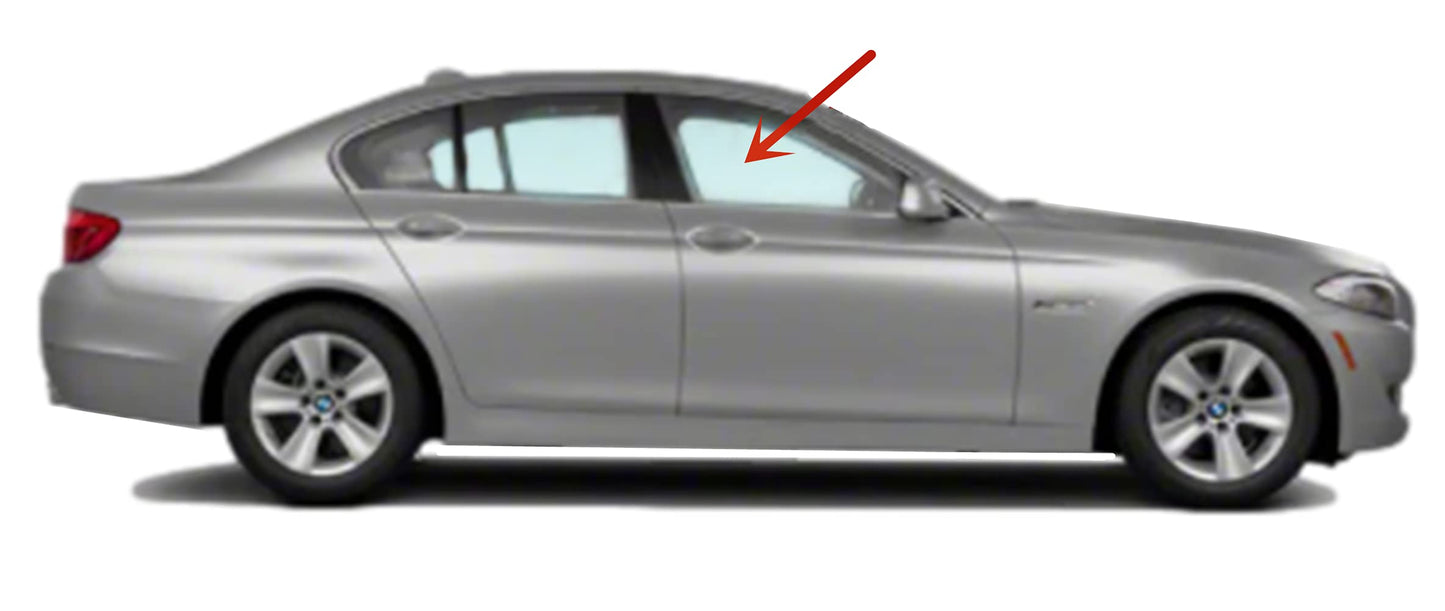 Passenger Right Side Front Door Window Door Glass Compatible with BMW 528i / 535d / 535i / 550i / M5 4 Door Sedan 2011-2016 Models