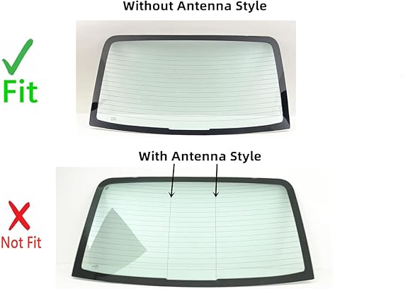 Heated Back Window Back Glass Compatible with Kia Spectra 2005-2009 / Spectra 2.0L 2004 4 Door Sedan Models