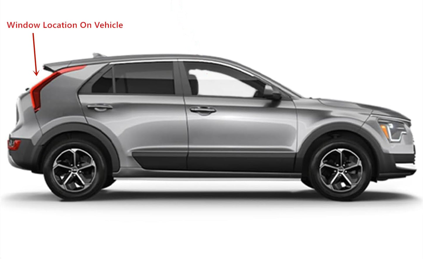 Factory Privacy Tinted Heated Rear LiftGate TailGate Back Window Back Glass Compatible with Kia Niro / Niro EV 2023-2025 Models