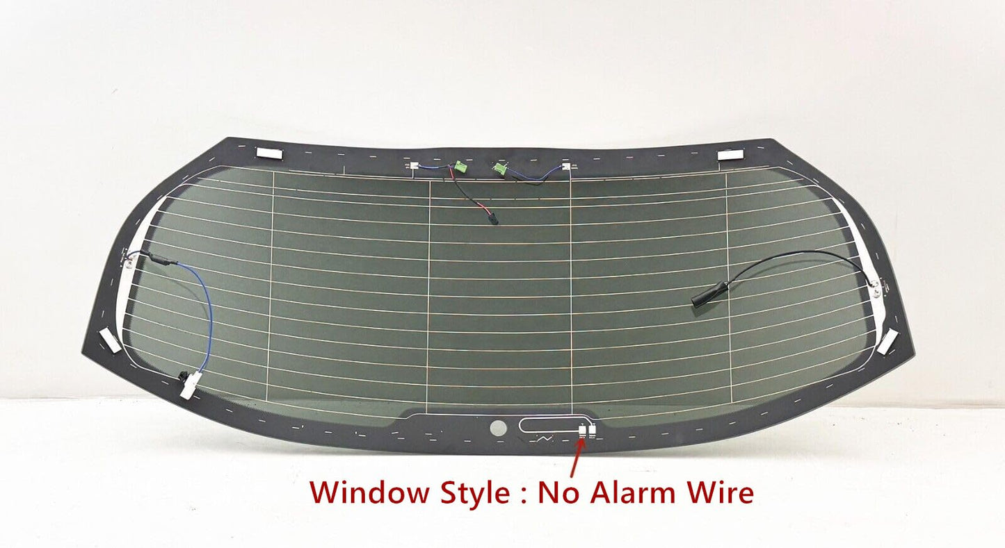 Heated With Antenna Without Alarm Wire Style Back Window Back Glass Compatible with Mercedes Benz GLC300 & GLC43 AMG 2023-2024 Models