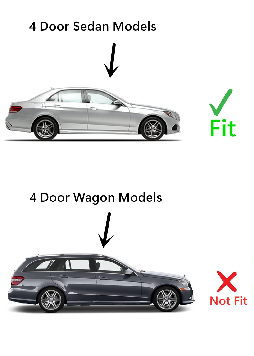 Tempered Passenger Right Side Rear Door Window Door Glass Compatible with Mercedes Benz E250 E350 E400 E550 E63AMG 4 Door Sedan 2010-2016 Models