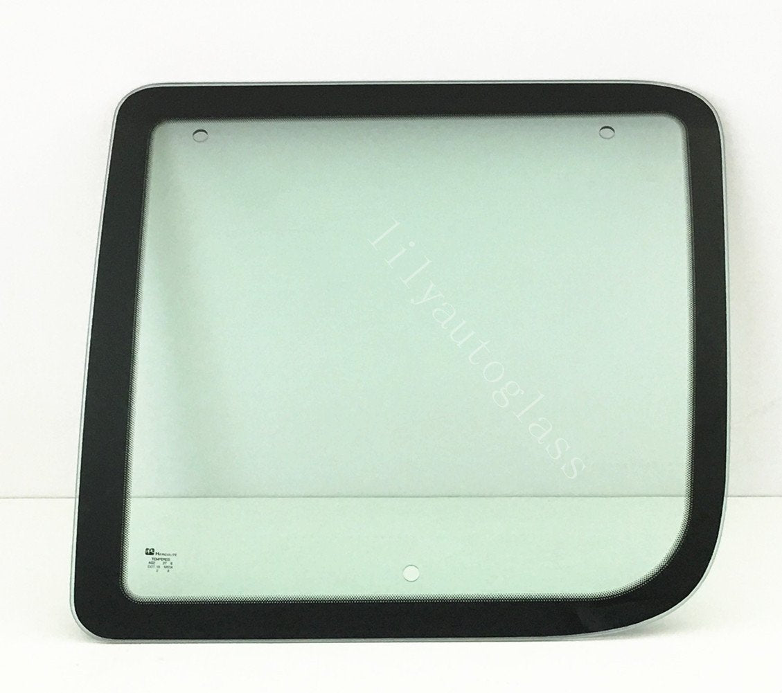 Movable Passenger Right Side Front Hinged Body Side Door Window Door Glass Compatible with Ford Econoline 1992-2016 Models