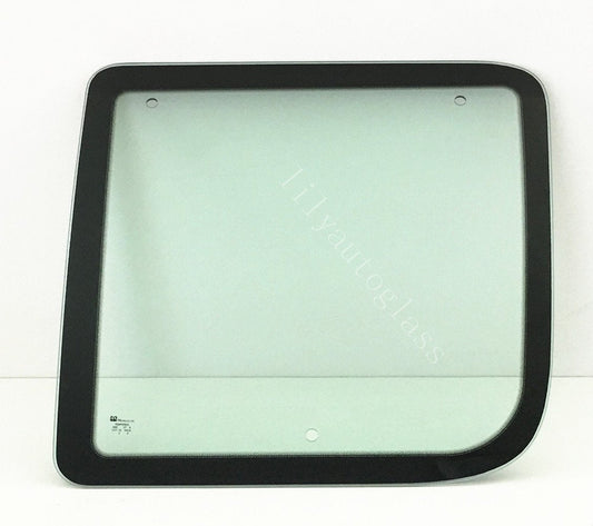 Movable Passenger Right Side Front Hinged Body Side Door Window Door Glass Compatible with Ford Econoline 1992-2016 Models