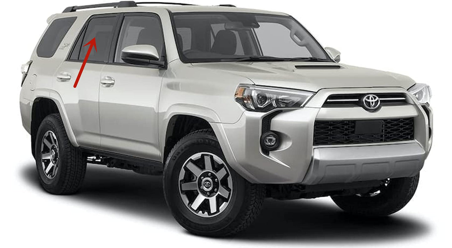 Privacy Passenger Right Side Rear Door Window Door Glass Compatible with Toyota 4Runner 2010-2024 Models