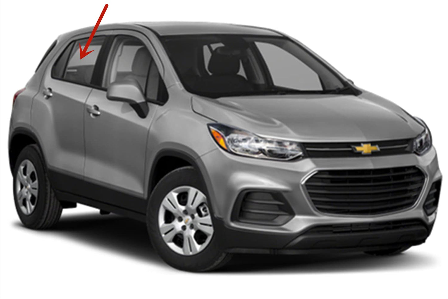 Factory Dark-Greenish Privacy Tinted Passenger Right Side Rear Door Window Door Glass Compatible with Chevrolet Trax 2013-2022 Models